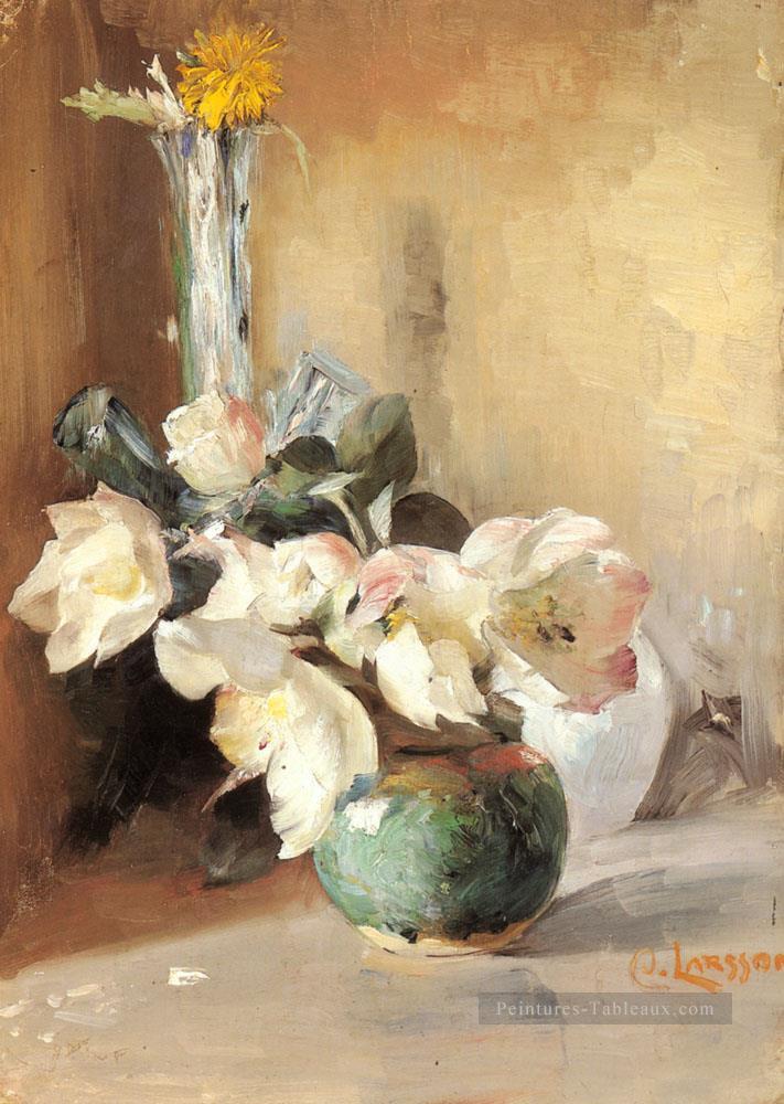 Fleur de Roses De Noel Carl Larsson Peintures à l'huile